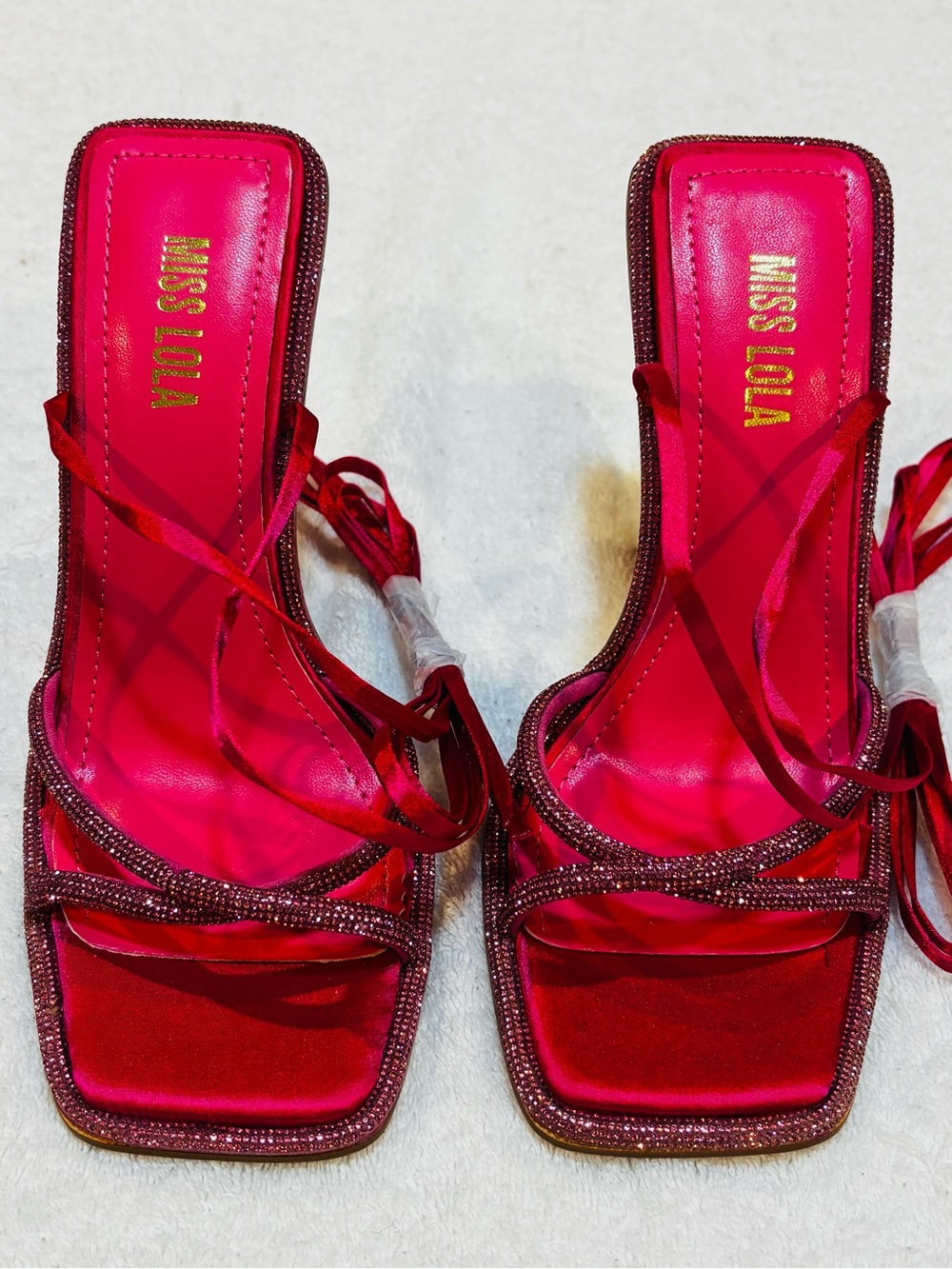 Brand New Stylish Heels By MISS LOLA - Size 7 - Heel Height 4 Inches - Box 69